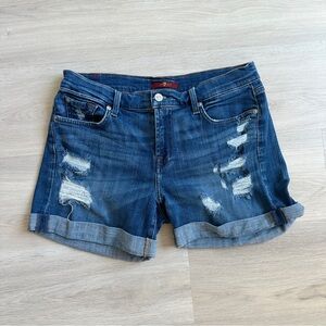 7 for All mankind Distressed Denim Women Shorts size 27
